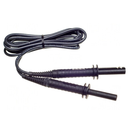 Cablu măsurare mufă banană 4 mm ecranat | Electronic-mag.ro | Componente Electronice