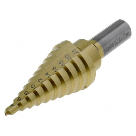 Burghiu Tablă Subțire Ø 4-22mm Pași 10 | Electronic-mag.ro | Componente Electronice
