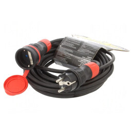 Prelungitor Alimentare 10m Negru 16A | Electronic-mag.ro | Componente Electronice