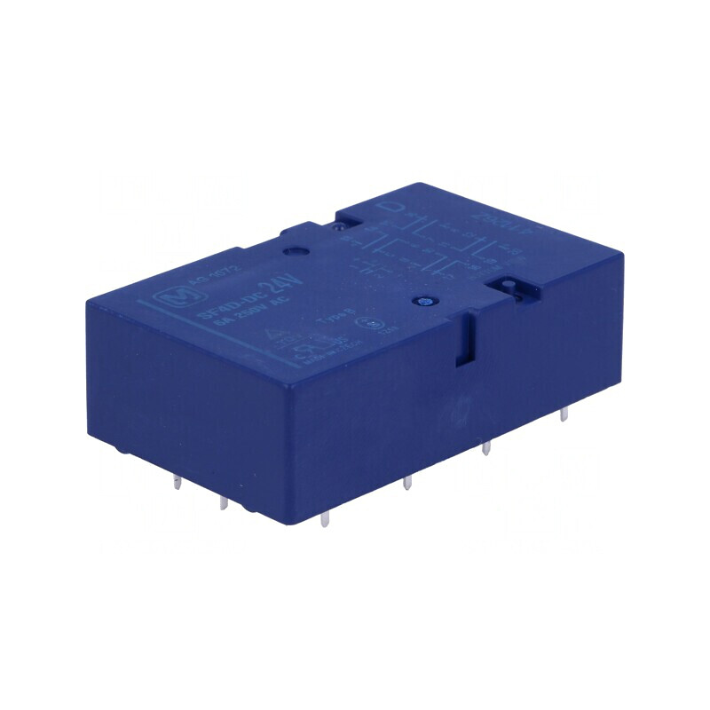 Releu electromagnetic 24VDC SF4D-DC24V | Electronic-mag.ro | Componente Electronice