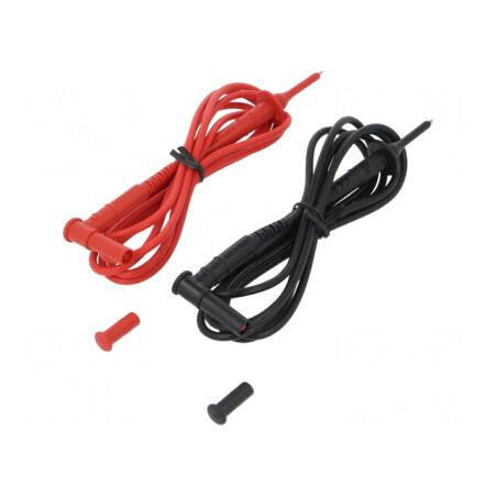 Cabluri de măsurare 15A 1,5m negru-roșu | Electronic-mag.ro | Componente Electronice