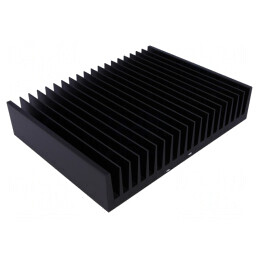 Radiator extrudat negru cu aripioare 150x200x40mm | Electronic-mag.ro | Componente Electronice