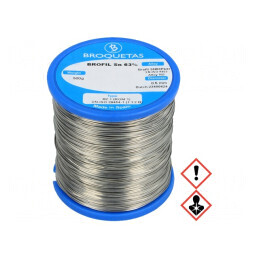 Sârmă de lipit cu plumb 0,5mm 500g 183°C BROFIL | Electronic-mag.ro | Componente Electronice