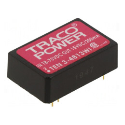Convertor DC/DC 3W 18-75V la 15V 200mA DIP24 | Electronic-mag.ro | Componente Electronice