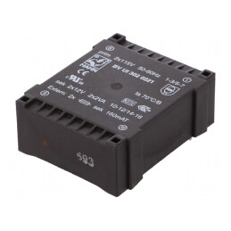 Transformator încapsulat 4VA 115VAC 12V 166mA | Electronic-mag.ro | Componente Electronice