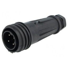 Mufă Circulară 4 PIN Filet Exterior PX0921/04/P | Electronic-mag.ro | Componente Electronice
