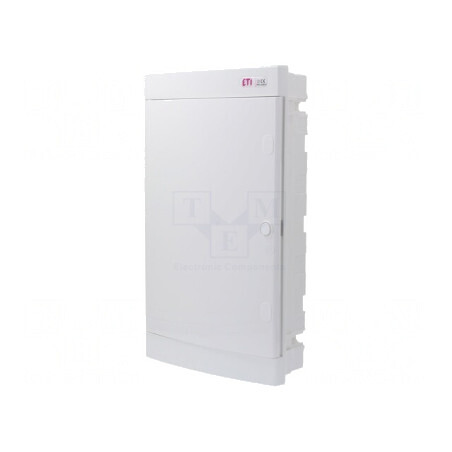 Carcasă aparatură modulară IP40 perete ABS albă | Electronic-mag.ro | Componente Electronice
