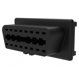 Conector de Diagnosticare OBD II Negru Mamă 10A | Electronic-mag.ro | Componente Electronice