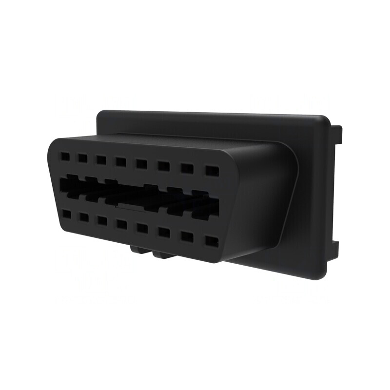 Conector de Diagnosticare OBD II Negru Mamă 10A | Electronic-mag.ro | Componente Electronice
