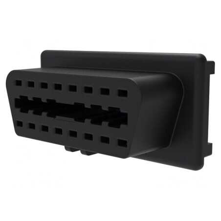 Conector de Diagnosticare OBD II Negru Mamă 10A | Electronic-mag.ro | Componente Electronice