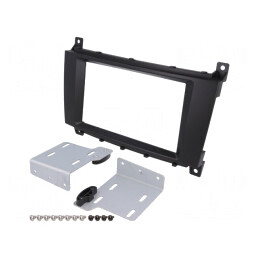 Cadru radio Mercedes 2 DIN negru | Electronic-mag.ro | Componente Electronice