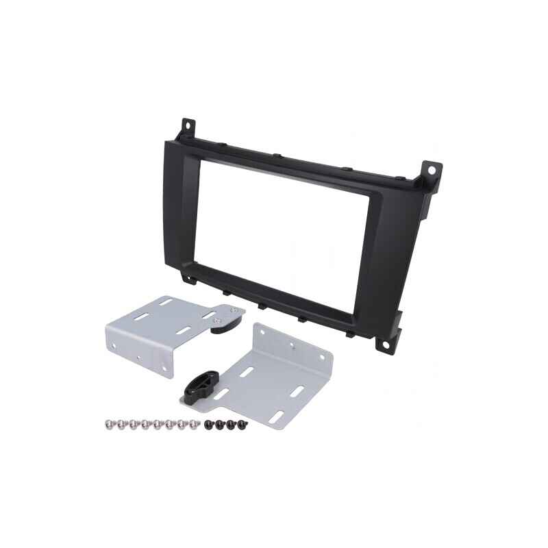 Cadru radio Mercedes 2 DIN negru | Electronic-mag.ro | Componente Electronice