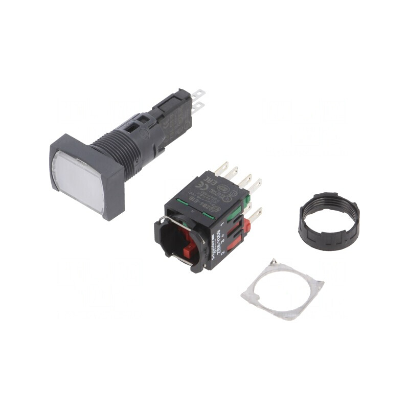 Comutator apăsare 16mm 1 NC NO XB6DW1B5B | Electronic-mag.ro | Componente Electronice