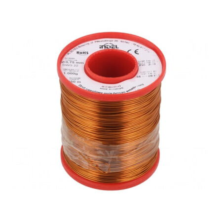 Sârmă Emailată 0,75mm 1kg Cu 65-200°C | Electronic-mag.ro | Componente Electronice