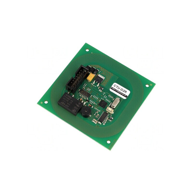 Cititor RFID 8-16V GPIO RS232 cu Antenă 79.5x79.5x12mm CTU-D2R | Electronic-mag.ro | Componente Electronice