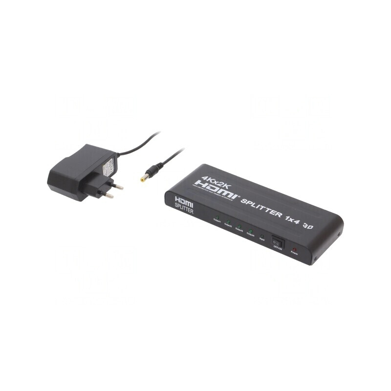Splitter HDMI 1.4 HDCP Negru | Electronic-mag.ro | Componente Electronice