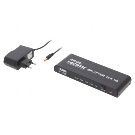 Splitter HDMI 1.4 HDCP Negru | Electronic-mag.ro | Componente Electronice