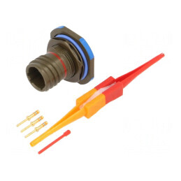 Conector Militar 9 MIL-DTL-38999 Series III Oliv