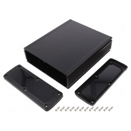 Carcasă universală aluminiu 177,6x209x61,1mm negru | Electronic-mag.ro | Componente Electronice