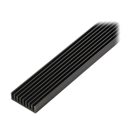 Radiator extrudat cu aripioare negru 1000x33x10 mm | Electronic-mag.ro | Componente Electronice