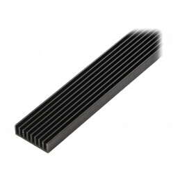 Radiator extrudat cu aripioare negru 1000x33x10 mm | Electronic-mag.ro | Componente Electronice