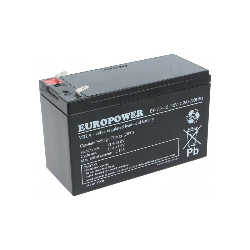 Baterie Plumb-Acid 12V 7.2Ah AGM Fără Întreținere | Electronic-mag.ro | Componente Electronice Baterie Plumb-Acid 12V 7.2Ah AGM Fără Întreținere | Electronic-mag.ro | Componente Electronice