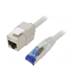 Prelungitor RJ45 Cat 6a S/FTP Gri 25m LSZH | Electronic-mag.ro | Componente Electronice