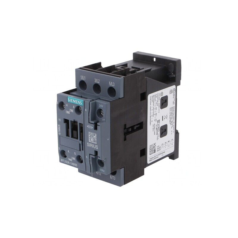 Contactor 3 Polari NO cu Contacte Auxiliare 24VAC 12A | Electronic-mag.ro | Componente Electronice