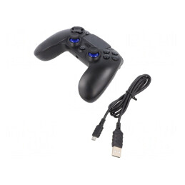Gamepad Wireless Negru USB 14 Butoane 600mAh | Electronic-mag.ro | Componente Electronice