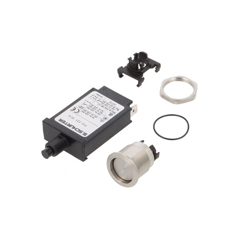 Întrerupător de Supracurent 10A SPST Ø19mm | Electronic-mag.ro | Componente Electronice