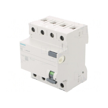 Întrerupător diferențial 25A 300mA 3P+N IP20 | Electronic-mag.ro | Componente Electronice