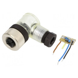 Mufă M12 4 PIN mamă pe cablu IP68 DeviceNet/CANopen | Electronic-mag.ro | Componente Electronice