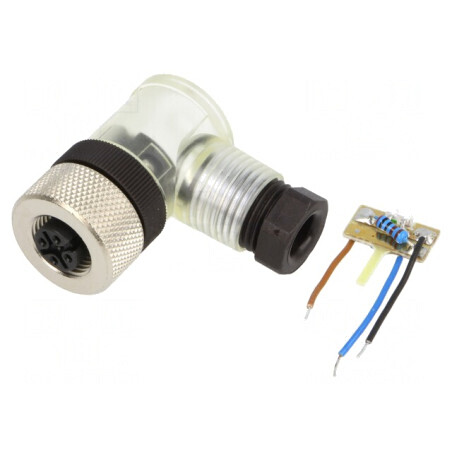 Mufă M12 4 PIN mamă pe cablu IP68 DeviceNet/CANopen | Electronic-mag.ro | Componente Electronice