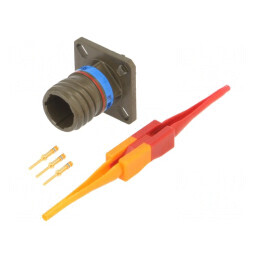 Conector Militar Dimensiune 9 MIL-DTL-38999 Series III Oliv