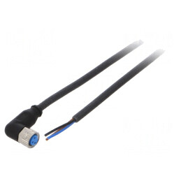 Cablu de conectare M8 3 PIN unghi 10m IP67 | Electronic-mag.ro | Componente Electronice