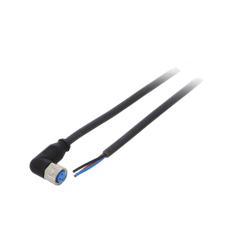 Cablu de conectare M8 3 PIN unghi 10m IP67 | Electronic-mag.ro | Componente Electronice