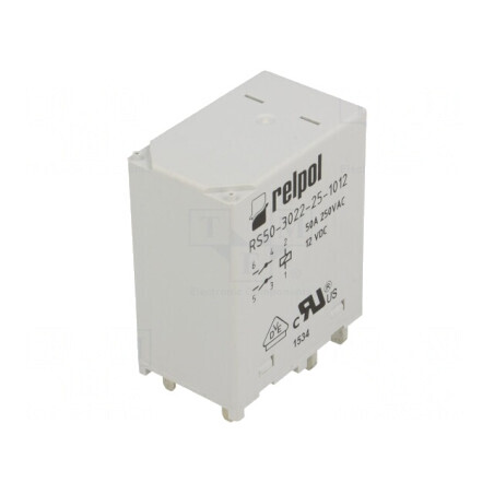 Releu electromagnetic DPST-NO 12VDC 50A RS50 | Electronic-mag.ro | Componente Electronice