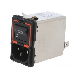 Conector Alimentare AC Tată 10A 250VAC | Electronic-mag.ro | Componente Electronice