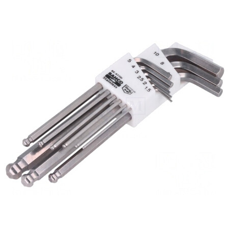 Set chei imbus oțel inoxidabil 9 buc. | Electronic-mag.ro | Componente Electronice