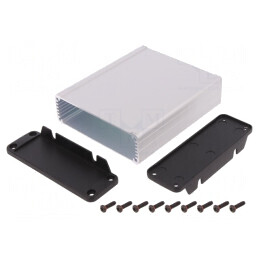 Carcasă cu Panou cu Lame de Fixare IP65 104mm x 120mm | Electronic-mag.ro | Componente Electronice