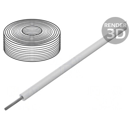 Cablu silicon alb 3m 10AWG elastic | Electronic-mag.ro | Componente Electronice