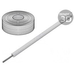 Cablu silicon alb 3m 10AWG elastic | Electronic-mag.ro | Componente Electronice