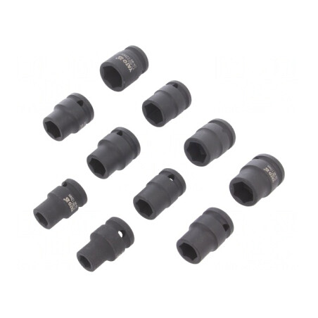 Set Chei Tubulare Hexagonale cu Impact YT-1025 | Electronic-mag.ro | Componente Electronice