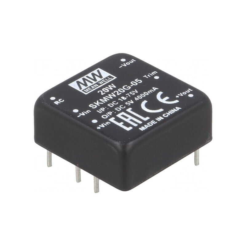 Convertor DC/DC 20W 18-75V la 5V 4A | Electronic-mag.ro | Componente Electronice