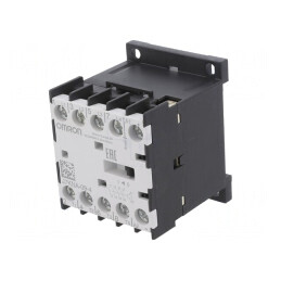 Contactor 4-poli 230VAC 9A pentru şină DIN