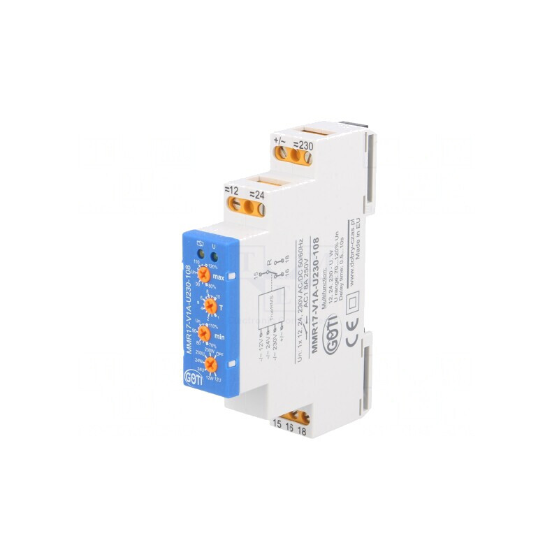 Releu Monitorizare Tensiune 12/24VAC 230VAC SPST | Electronic-mag.ro | Componente Electronice