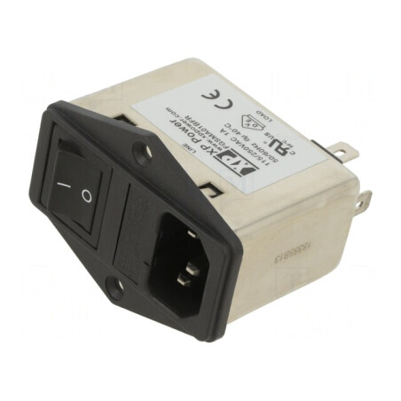 Conector Alimentare AC Soclu Tată 1A 250V 6,5mH | Electronic-mag.ro | Componente Electronice