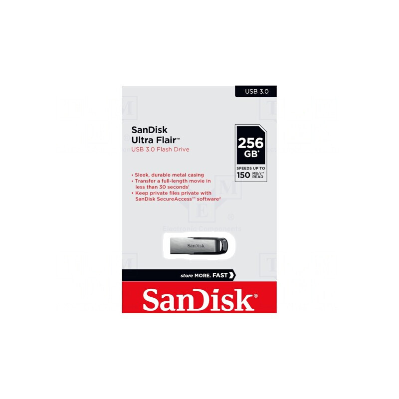Memorie USB 3.0 256GB Ultra Flair Neagră | Electronic-mag.ro | Componente Electronice