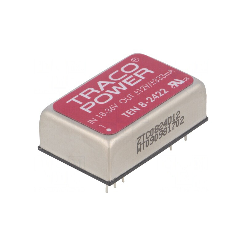 Convertor DC/DC 8W 18-36V la 12V/-12V TEN 8-2422 | Electronic-mag.ro | Componente Electronice Convertor DC/DC 8W 18-36V la 12V/-12V TEN 8-2422 | Electronic-mag.ro | Componente Electronice