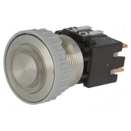 Comutator Anti-vandalism DPST-NO 12A 250VAC IP64 Ø22mm | Electronic-mag.ro | Componente Electronice